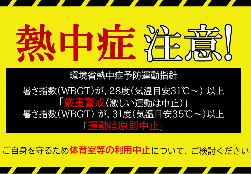 熱中症警告