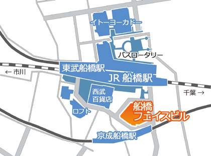 ジョブカフェちば地図