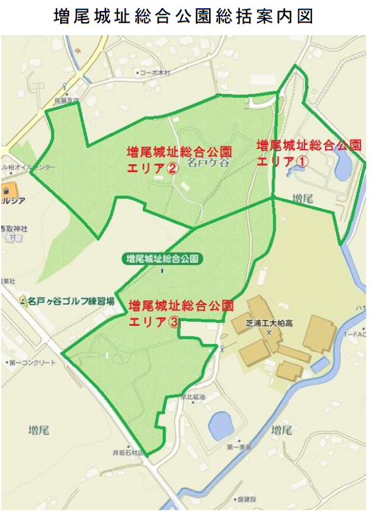 増尾城址総合公園総括案内図