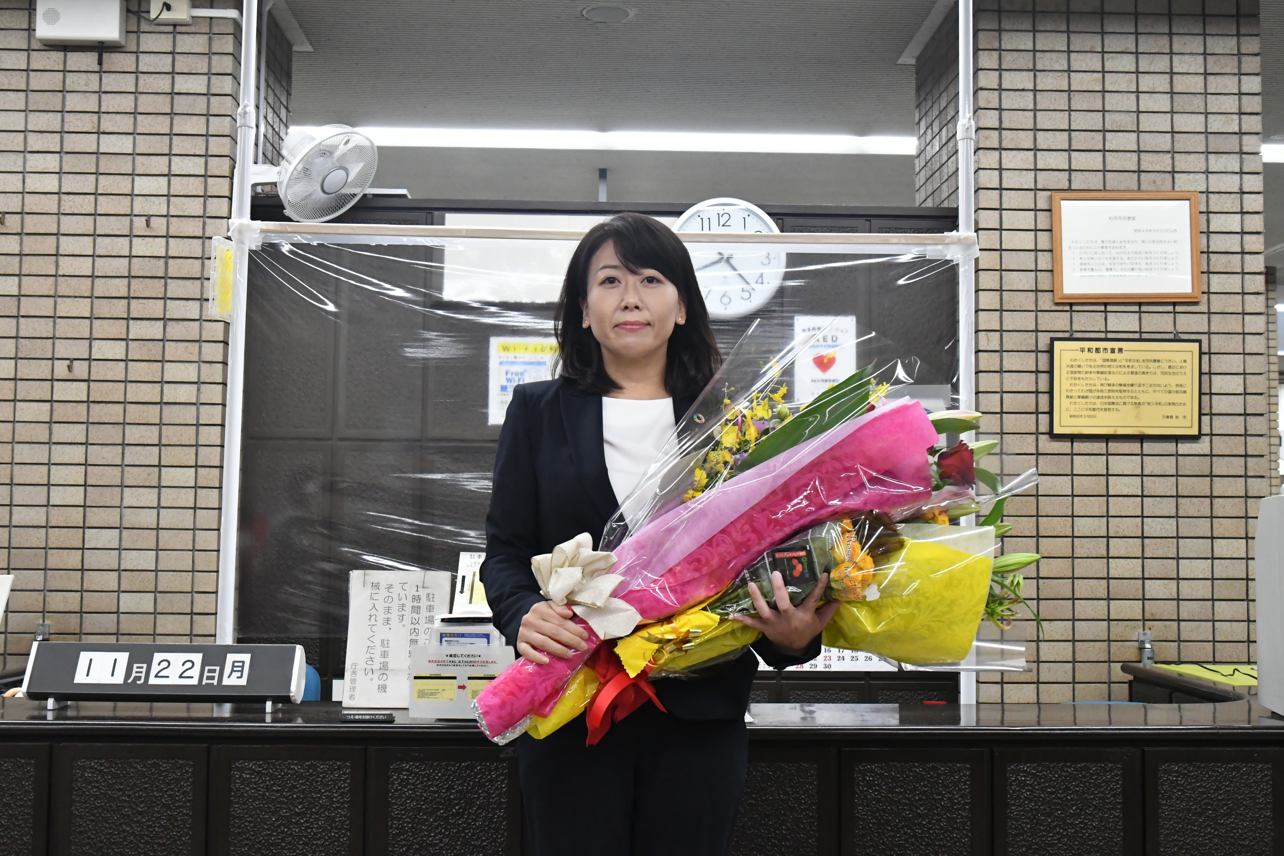 太田市長初登庁の様子3