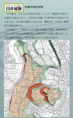 臼井城縄張り図