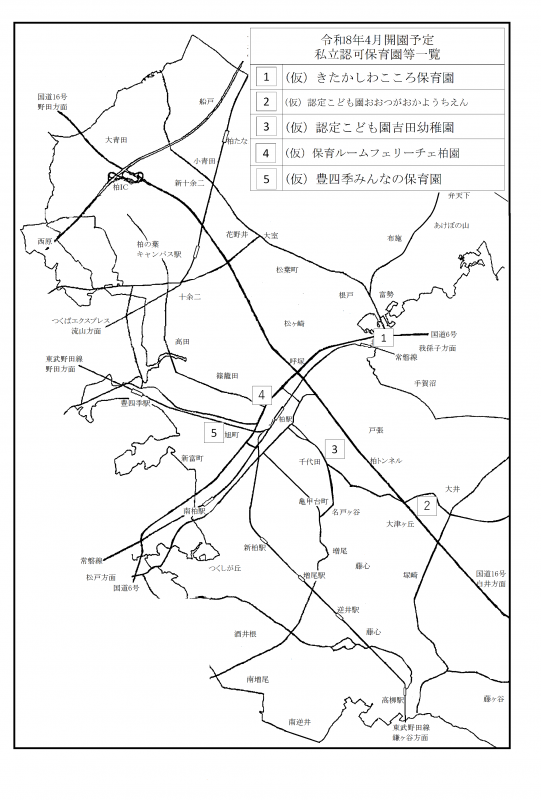 令和8年4月1日開園施設
