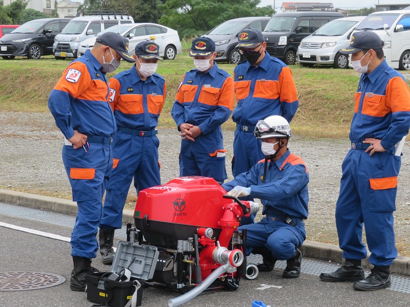 可搬ポンプ取扱要領説明