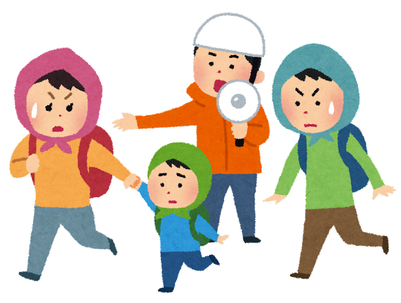 避難イラスト