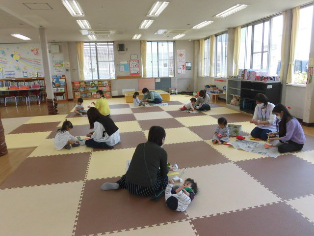 工作をしているところ