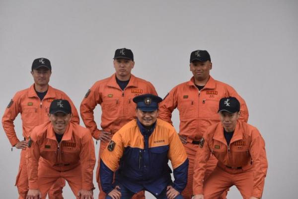 引揚救助訓練の部出場チームの写真