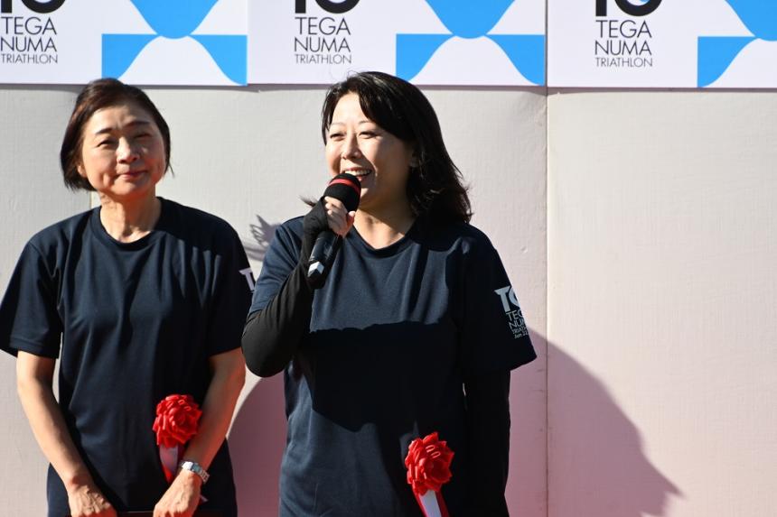 手賀沼トライアスロン大会開会式1