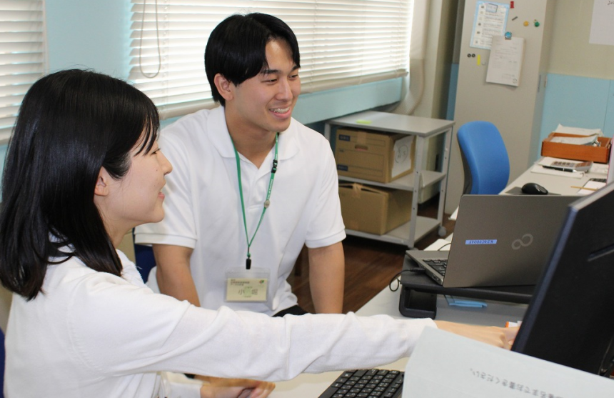 指導担当者との写真