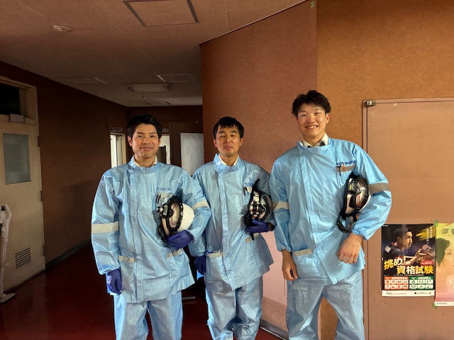 隊員が並んでいる様子