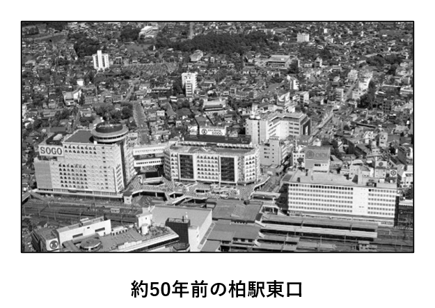 約50年前の柏駅東口