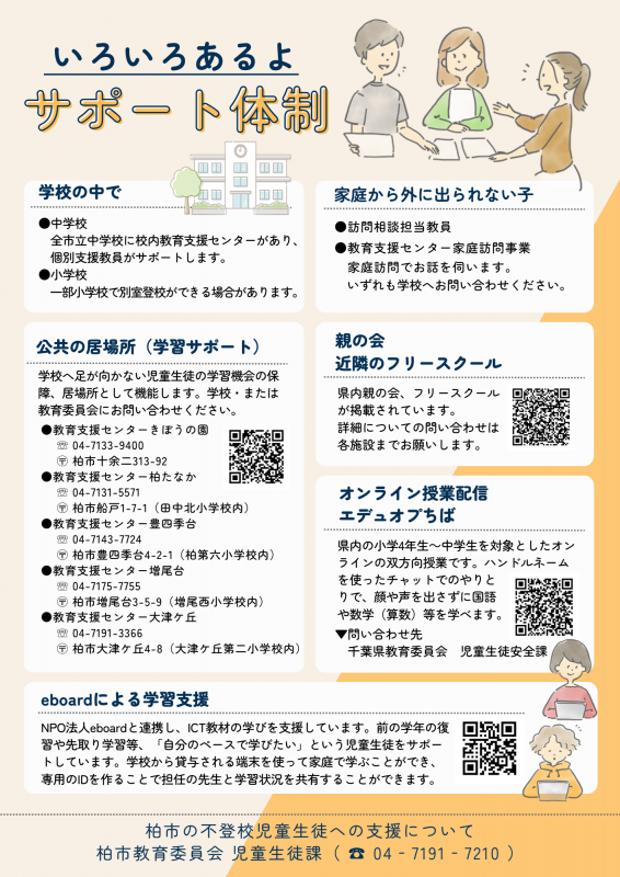 子どもが学校に「行かない」・「行けない」その時は（裏）