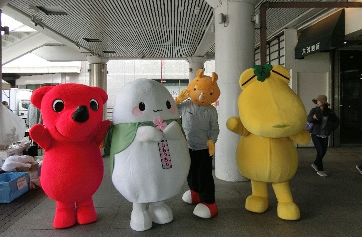 昨年度登場したゆるキャラ集合写真