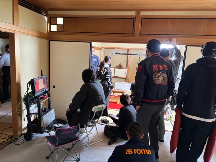 屋内の撮影風景1