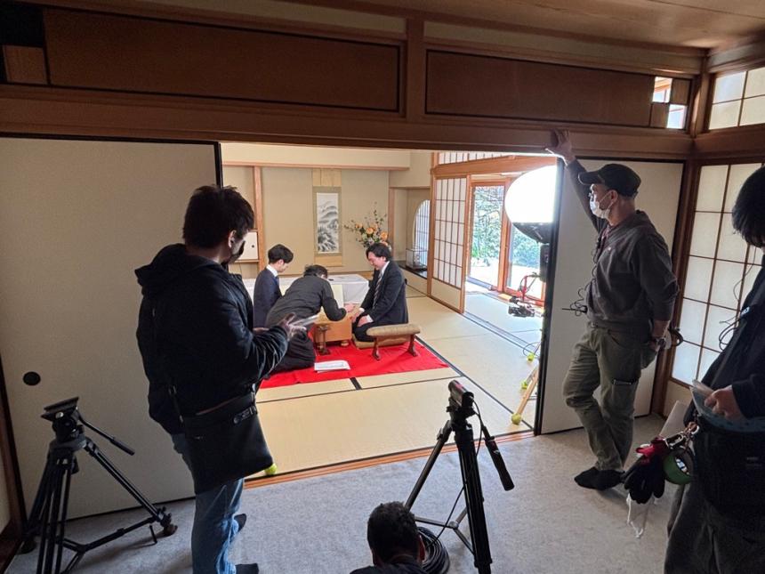 屋内の撮影風景3