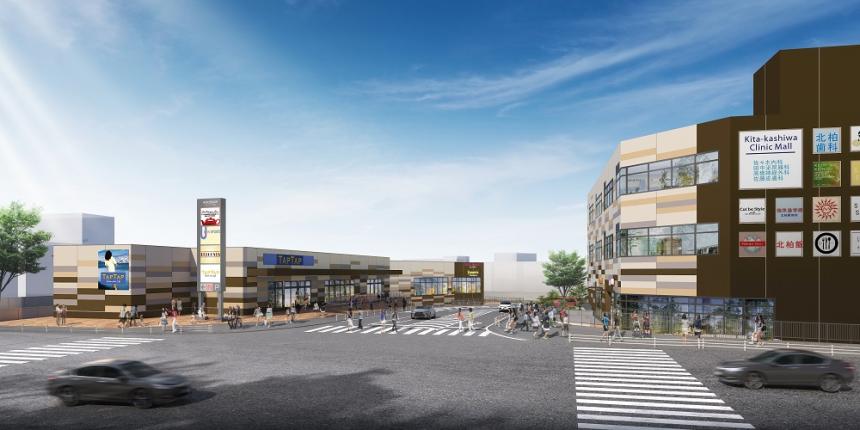 国道側から線路方向を見た施設のイメージ