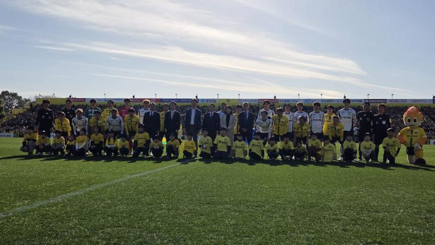 試合前の選手たち