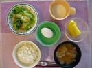 エネルギーを控えた食事・朝食