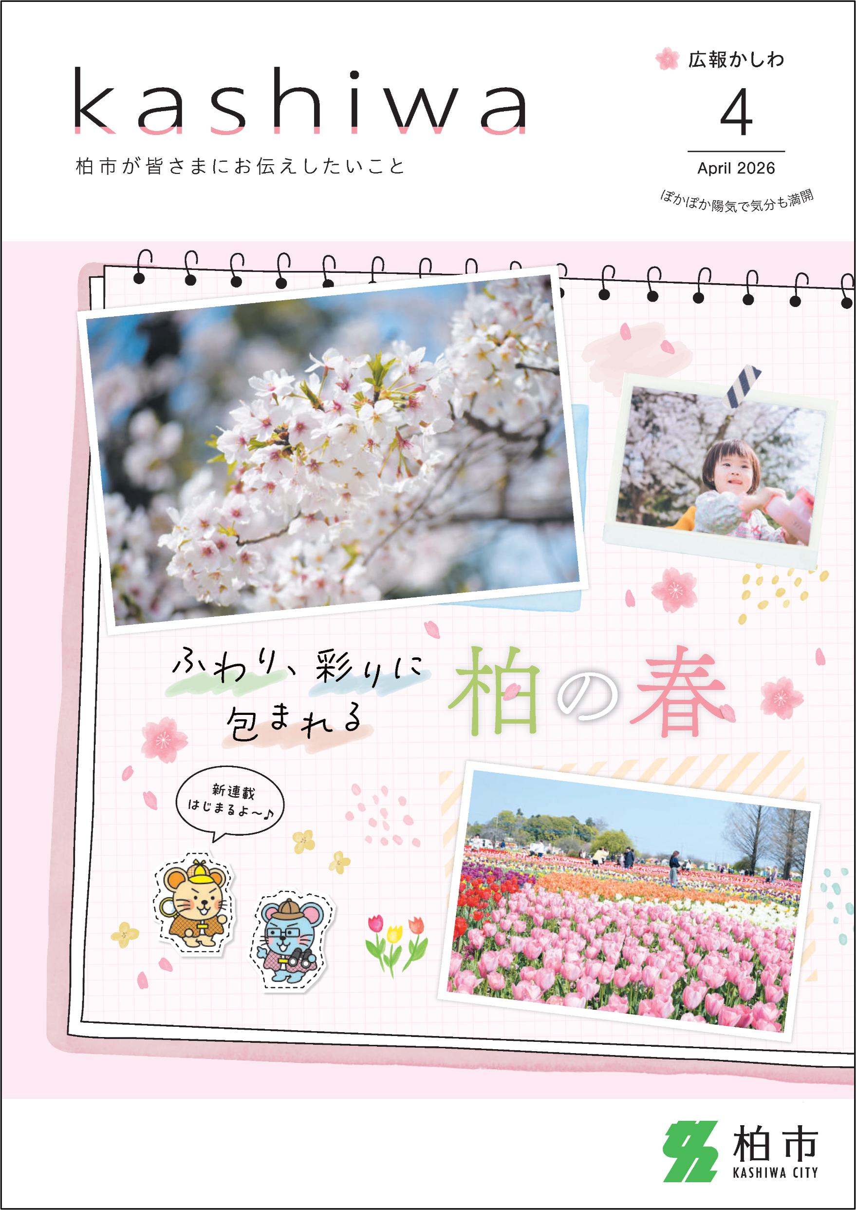 広報かしわ令和8年4月号表紙