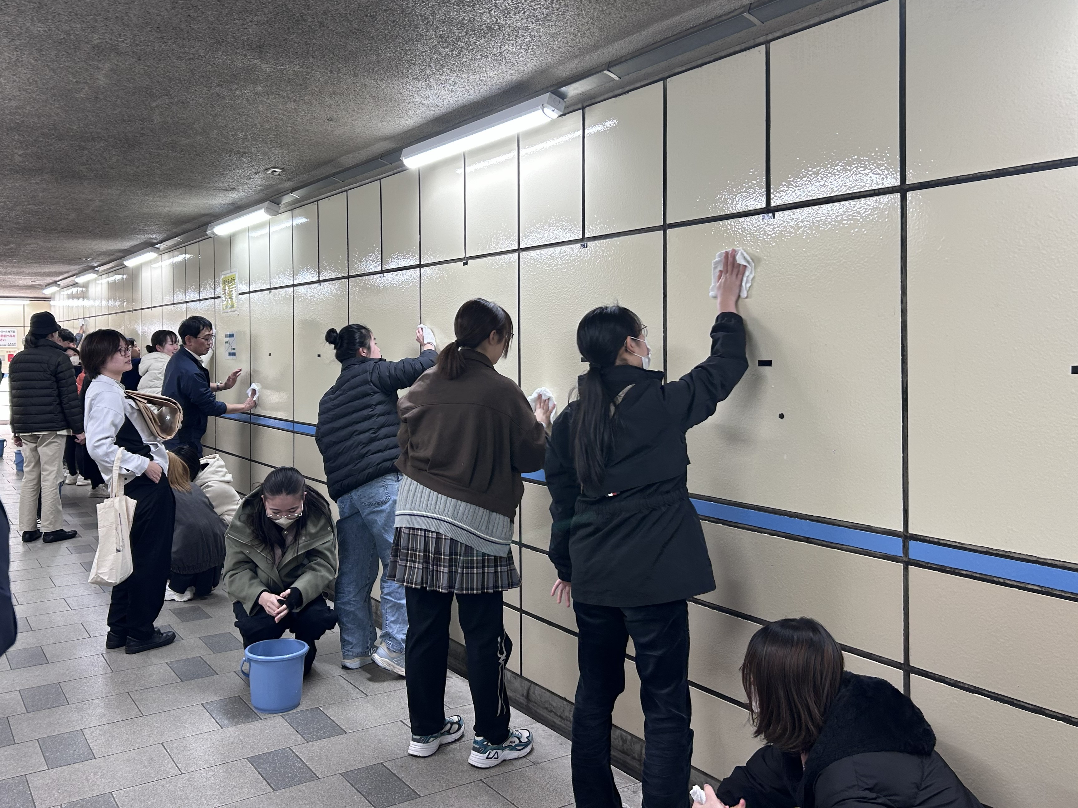 旭町地下道_清掃活動