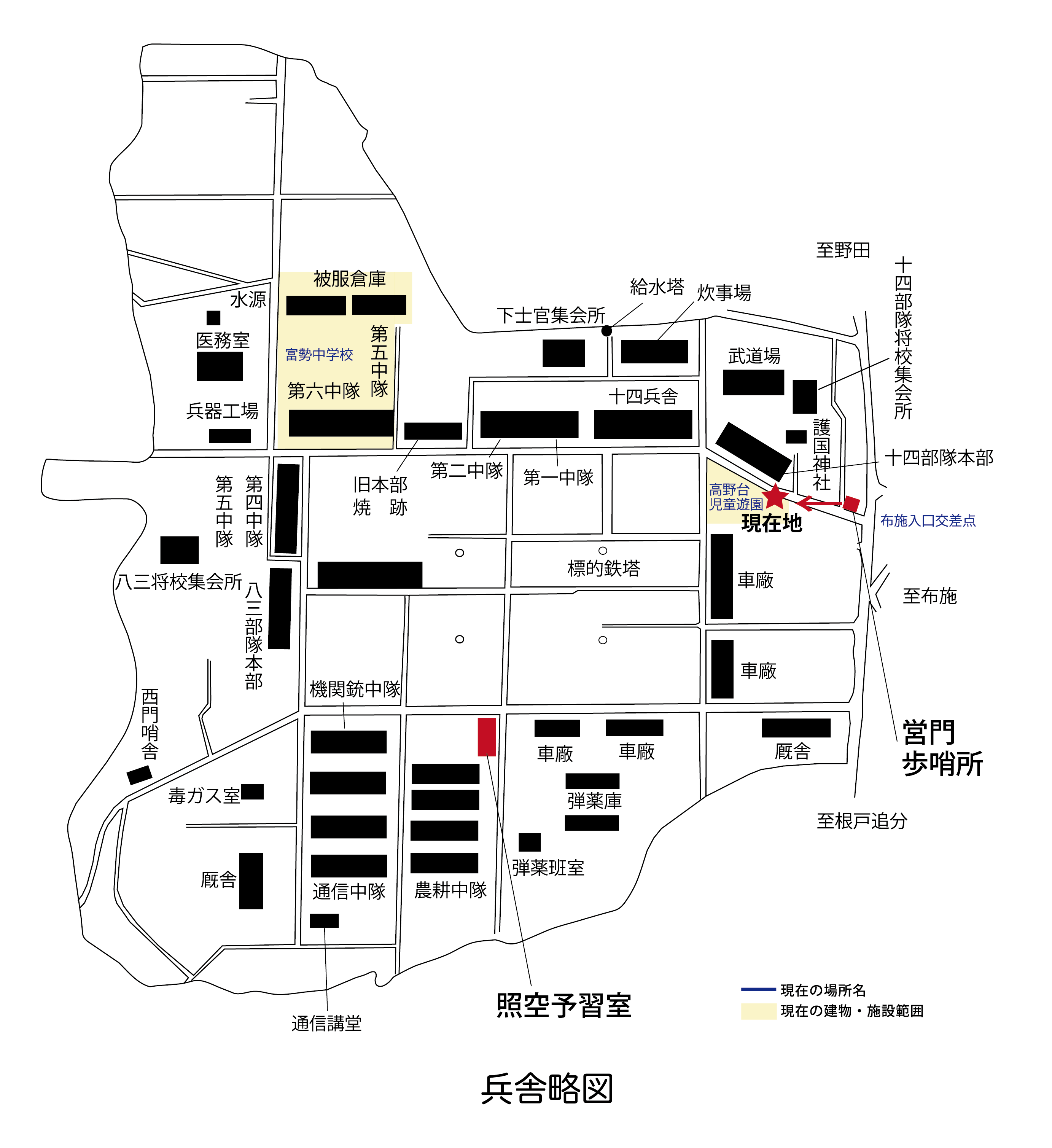 兵舎略図