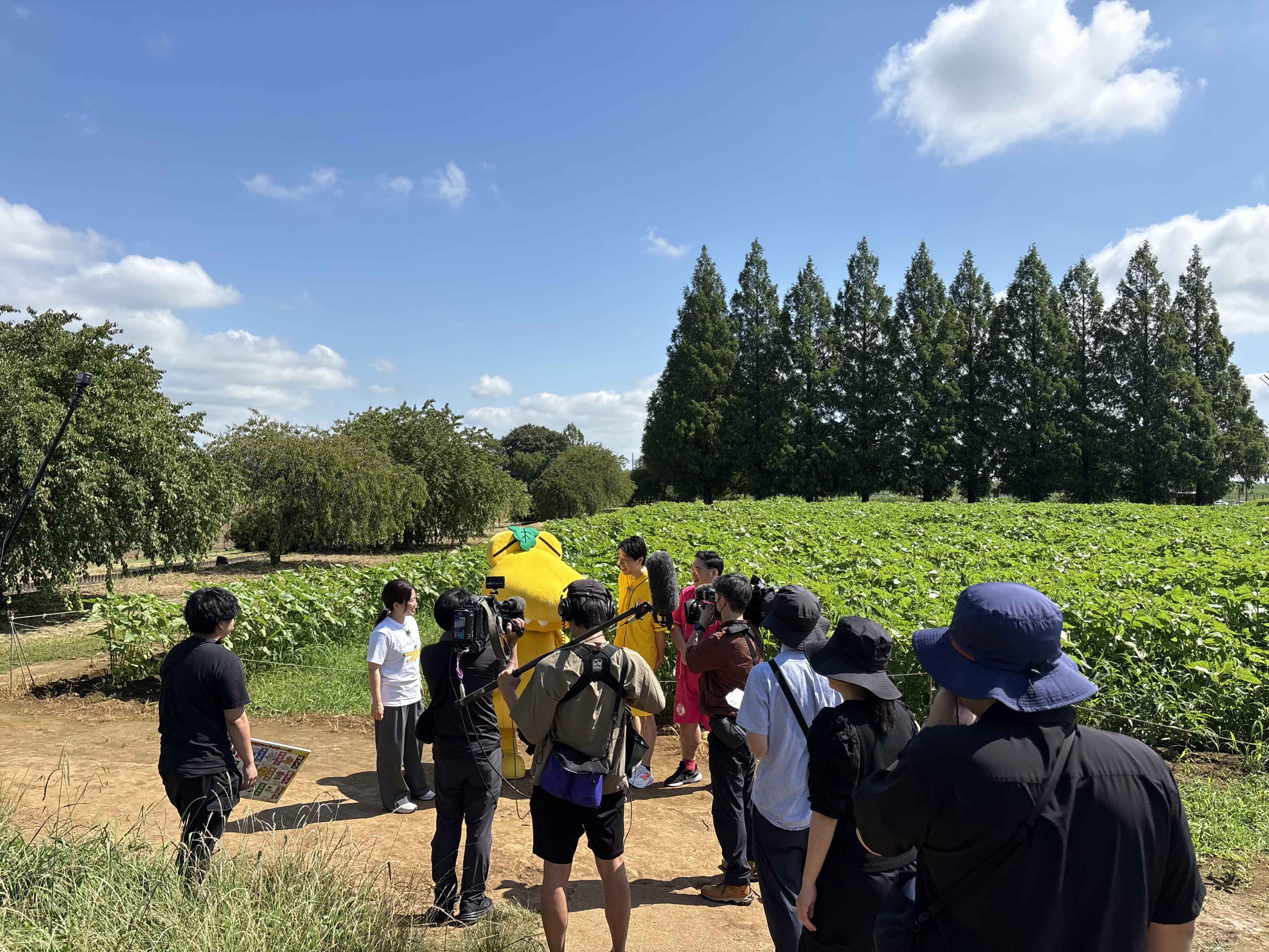 撮影風景（あけぼの山農業公園）