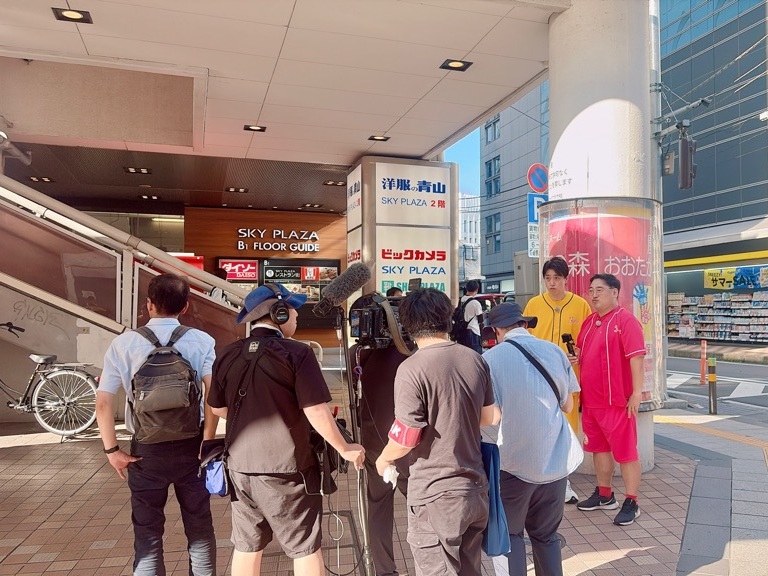 撮影風景（柏駅）