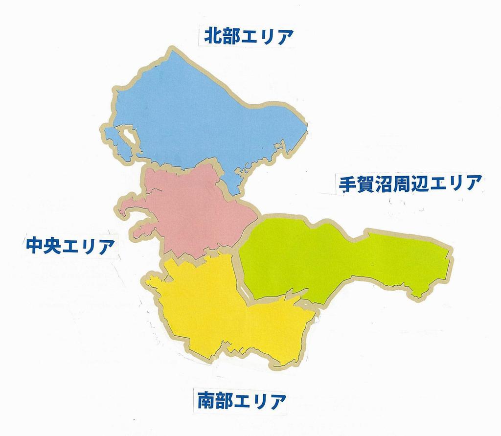 市内の区域分け